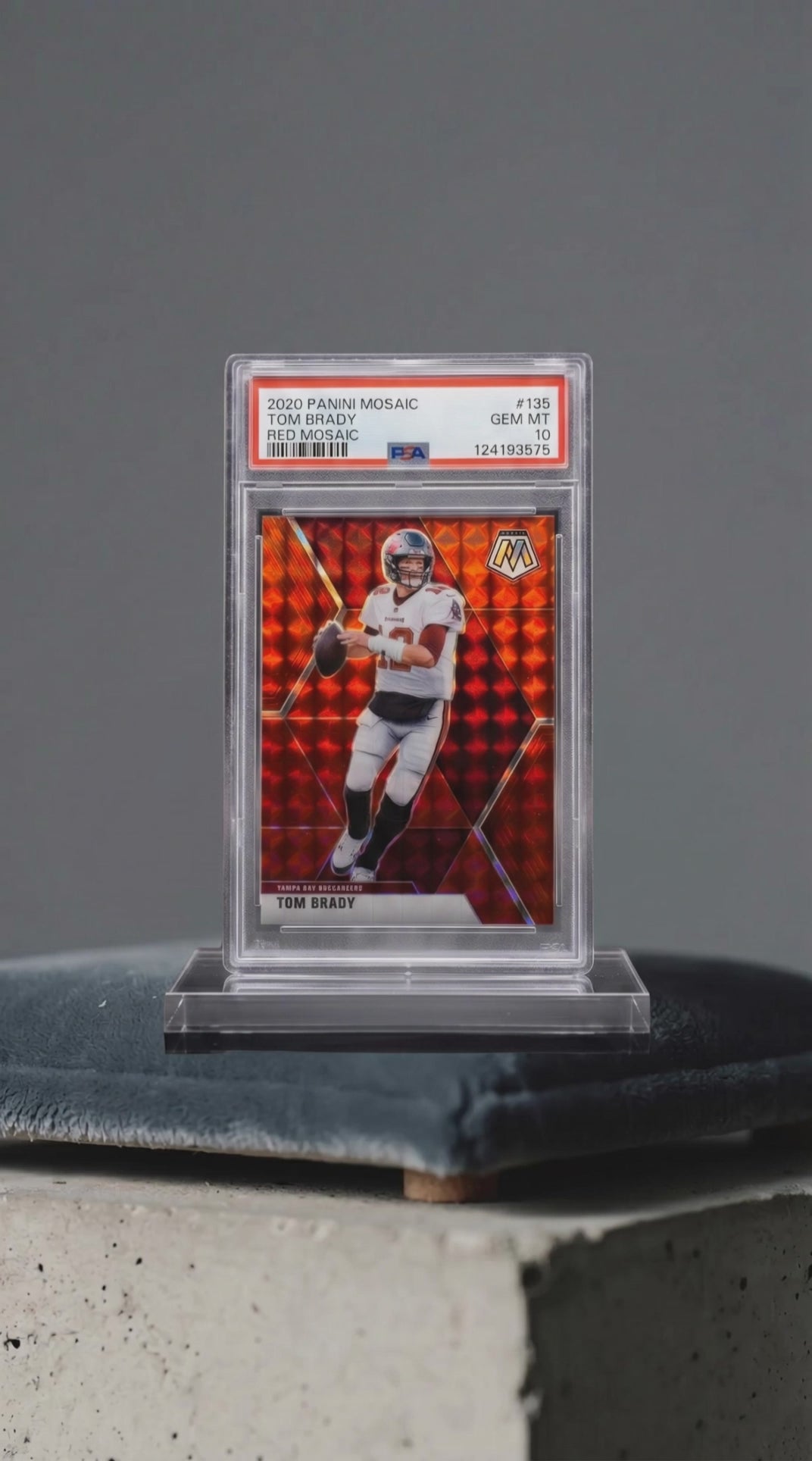 TOM BRADY SLAB RED MOSAIC