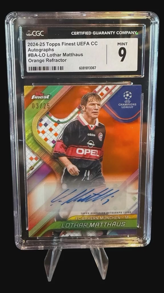 Lothar Matthaus Autograph 3/25 CGC 9 MINT